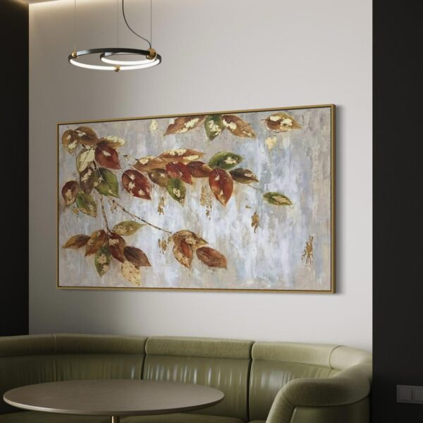 Tableau Abstrait Golden Autumn – Image 2