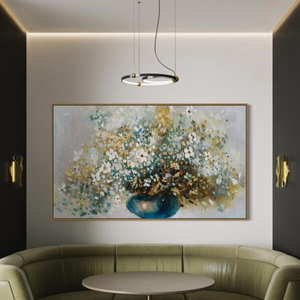 Tableau Abstrait Blue garden