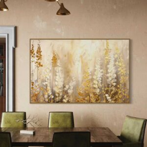 Tableau Abstrait Golden garden