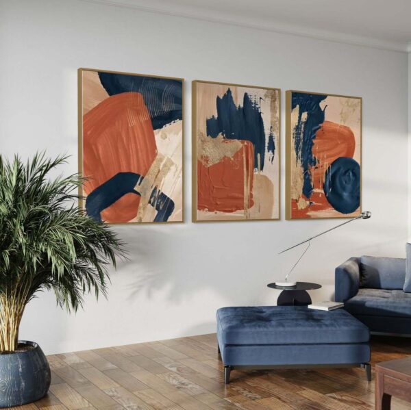 Tableau Abstrait Indigo – Image 2