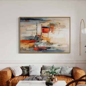 Tableau Abstrait Crépuscule