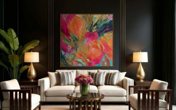 Tableau Abstrait Fiesta