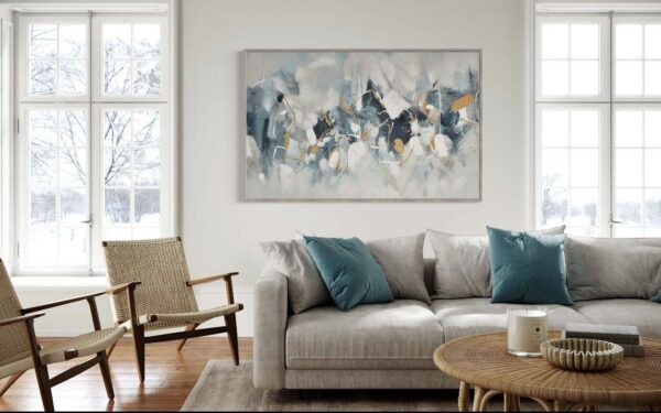 Tableau Abstrait Navy abstract – Image 2
