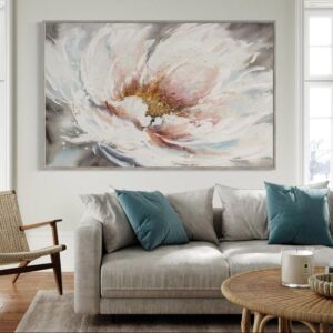 Tableau Abstrait White tulip