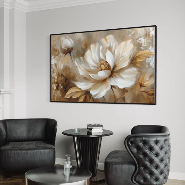 Tableau Abstrait Brown rose – Image 2