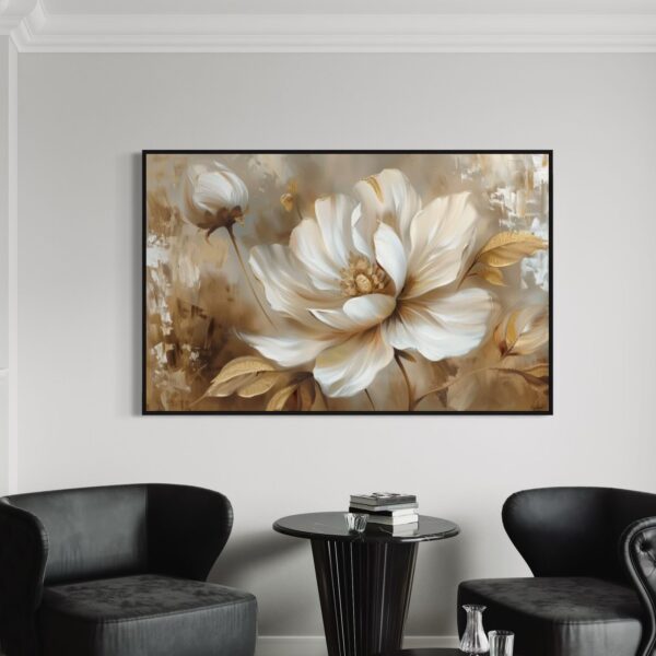 Tableau Abstrait Brown rose
