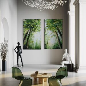 Tableau Abstrait Jungle