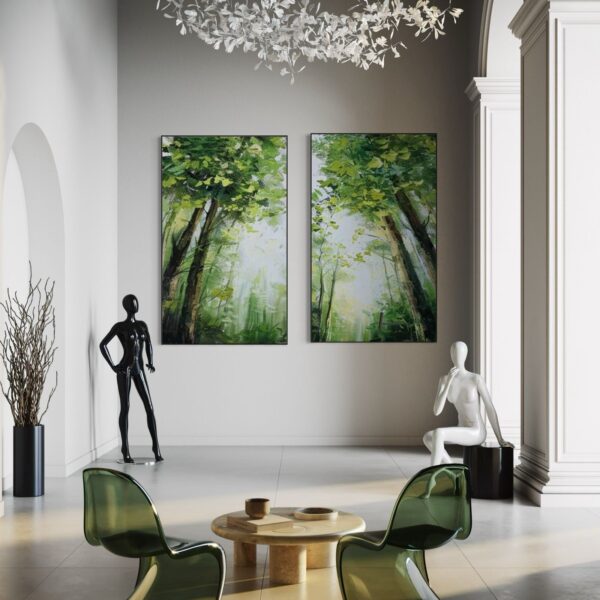 Tableau Abstrait Jungle