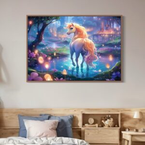 Tableau Abstrait Unicorn Lightning