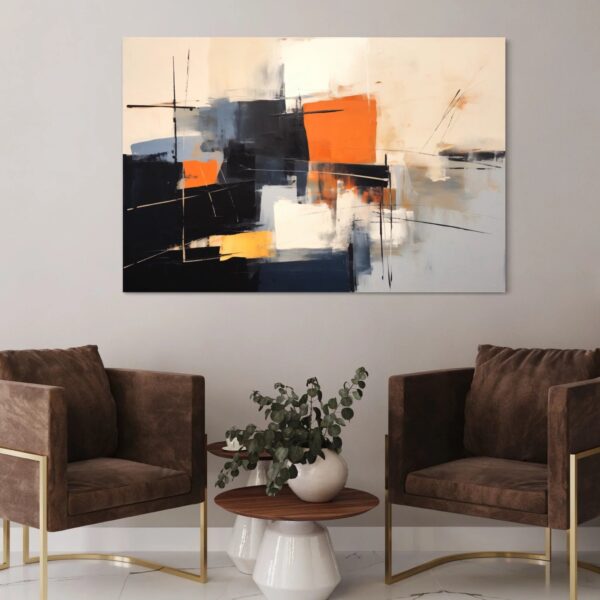 Tableau Abstrait Sahara