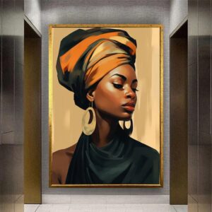 Tableau Abstrait Afro beauty