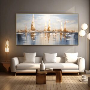 Tableau abstrait  Au port