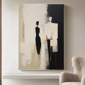Tableau Abstrait Couple