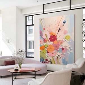 Tableau Abstrait bouquet
