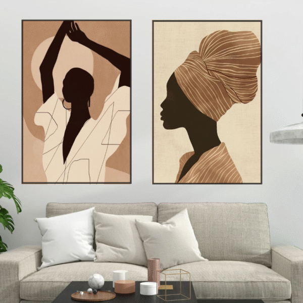 Tableau Abstrait Twins