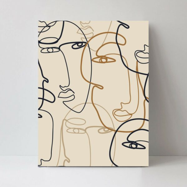 Tableau Abstrait Visage