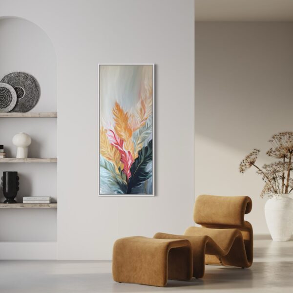 Tableau abstrait Mosaic Mint Rose – Image 2