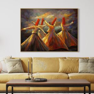 Tableau Abstrait Derviche tournant