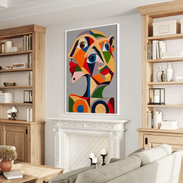Tableau Abstrait Picasso orange twin – Image 5