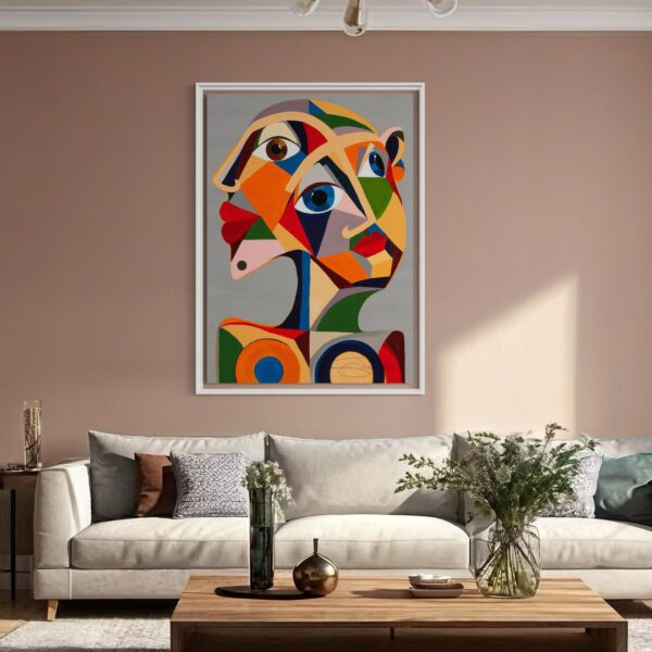 Tableau Abstrait Picasso orange twin – Image 2