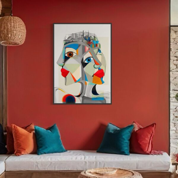 Tableau Abstrait tow Faces – Image 2