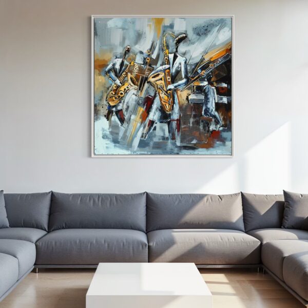 Tableau Abstrait  Musiciens – Image 4