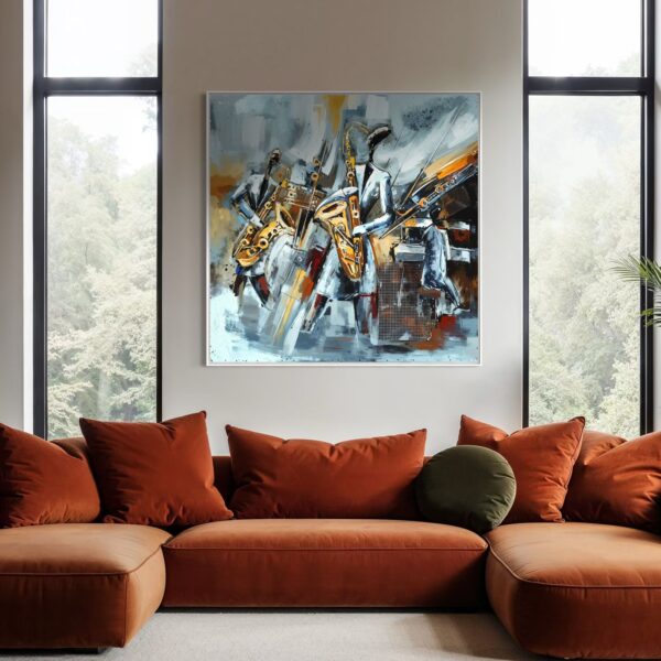 Tableau Abstrait  Musiciens – Image 3