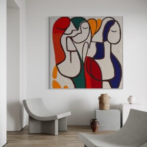 Tableau Abstrait Les silencieuses